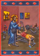 Iulian Gheabă, The Presence, 2026, tempera cu ou pe lemn