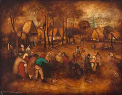 La sat by Gheorghe Vrăneanțu, 1982, ulei pe pânză, sold Apr 2026
