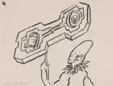 Hortensia Mi Kafchin, Untitled, tuș pe hârtie