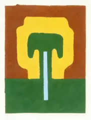 Vasile Dobrian, Rod (I), 1991, linogravură
