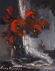Eugen Raportoru, Anemone, ulei pe pânză