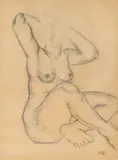 Camil Ressu, Nud, cărbune pe hârtie