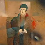 Harry Guttman, Arlechin, ulei pe carton