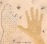 Paul Neagu, Human Hands, 1973, acuarelă, creion și tuș pe hârtie