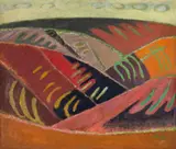 Michaela Nica Crăciun, Terase de vii, 1965-1966, ulei pe pânză