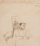Sorin Ilfoveanu, Păsărarul, 1999, laviu pe hârtie