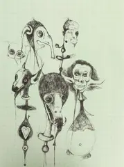 Untitled (Character sketch) by Gert & Uwe Tobias, cromolitografie, offered Apr 2026