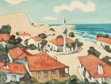 Spiru Vergulescu, Vedere din Balcic, 1988, ulei pe pânză