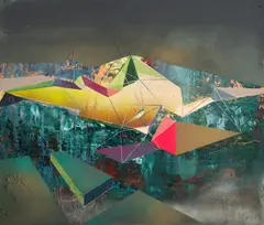 Unfolded Space by Valentin Marian Ionescu, 2017, ulei pe pânză, offered Apr 2026