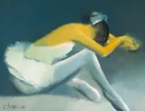 Corneliu Ionescu, Balerină, ulei pe pânză