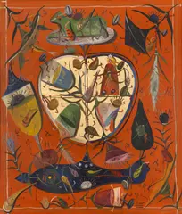Ștefan Pelmuș, Emblemă, 2002, ulei pe pânză