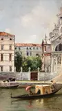 Theodor Aman, Veneția (Santa Maria della Salute), 1884, ulei pe lemn