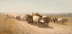 Nicolae Grigorescu, Întoarcerea de la bâlci, 1875, ulei pe carton