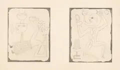 Victor Brauner, Originea lumii, acvaforte și gravură cu acul