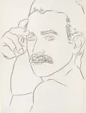 Andy Warhol, Victor Hugo, 1978, grafit pe hârtie