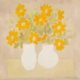 Constantin Piliuță, Flori galbene, 1977, ulei pe pânză