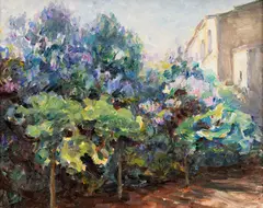Samuel Mützner, Liliac înflorit, anii '30, ulei pe carton