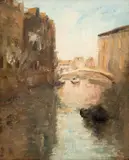 Alexandru Henția, Veneția, 1910, ulei pe pânză
