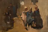 Gheorghe Petrașcu, Pe malul Nilului (Scenă din Assuan), 1917, ulei pe lemn