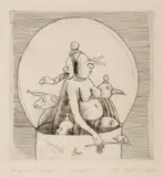 Ștefan Câlția, Broască, 1985, acvaforte și acvatintă