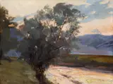 Aurel Băeșu, Crepuscul, 1916, ulei pe carton