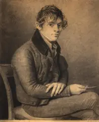 Charles Dupaty, Autoportret, 1808, cărbune pe hârtie