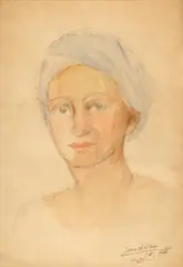 Jean Cheller, Lizi, 1944, acuarelă și creion pe hârtie