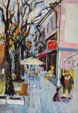 Yuri Bukov, A walk around the town, oil on canvas