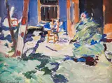 Nikola Tanev, Courtyard in Karlovo