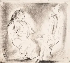Jules Pascin, Cubans, 1917, etching