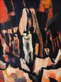 Dimitar Kirov, Wedding in Kirlanovo, 1970's, oil on canvas
