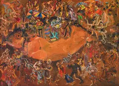 Yuri Bukov, Arena, 2000, oil on canvas
