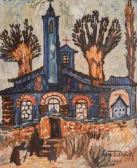 Zlatyu Boyadzhiev, Smolyan, 1970, oil on canvas