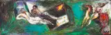 Encho Pironkov, The black cube, oil on cardboard laid on plywood