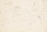 Jules Pascin, Parisian women, ink on paper