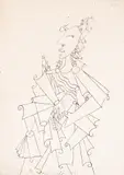 George Papazov, Surrealist portrait, etching