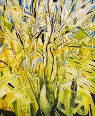 Andreĭ Daniel, Roots, 1996, oil on canvas