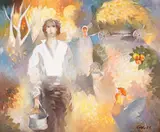 Suli Seferov, From the spring, 2005, oil on canvas