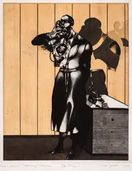 Stoyan Tsanev, Conversation, 1979, vernimu and aquatint