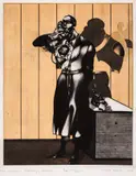 Stoyan Tsanev, Conversation, 1979, vernimu and aquatint