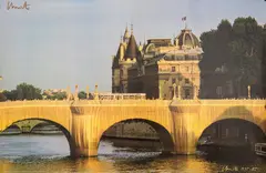 Pont Neuf by Christo, colored offset lithography, sold Mar 2026