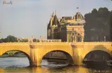 Christo, Pont Neuf, colored offset lithography