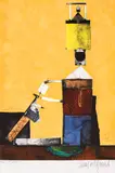 Stoyan Tsanev, Stranger, 1988, lithography