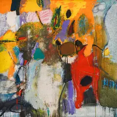 Nikolay Yanakiev, Color composition, oil on canvas