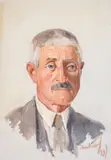 Atanas Mihov, Portrait of the artist Pavel Frantzaliyski, 1931, oil on canvas