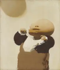 Miljenko Stančić, Child with a Ball, cca. 1965., oil on canvas