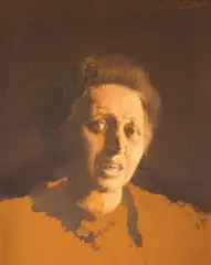 Miljenko Stančić, Portrait of Jelica Ferić, oil on hardboard