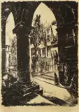 Sergije Glumac, Scaliger Tombs, Verona, lithograph on paper