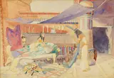 Bogumil Car, Egyptian Interior, 1912., watercolor on paper