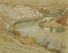 Ljubo Babić, Mrežnica, 1938., pastel on paper